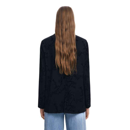 Desigual Black Polyester Blazer