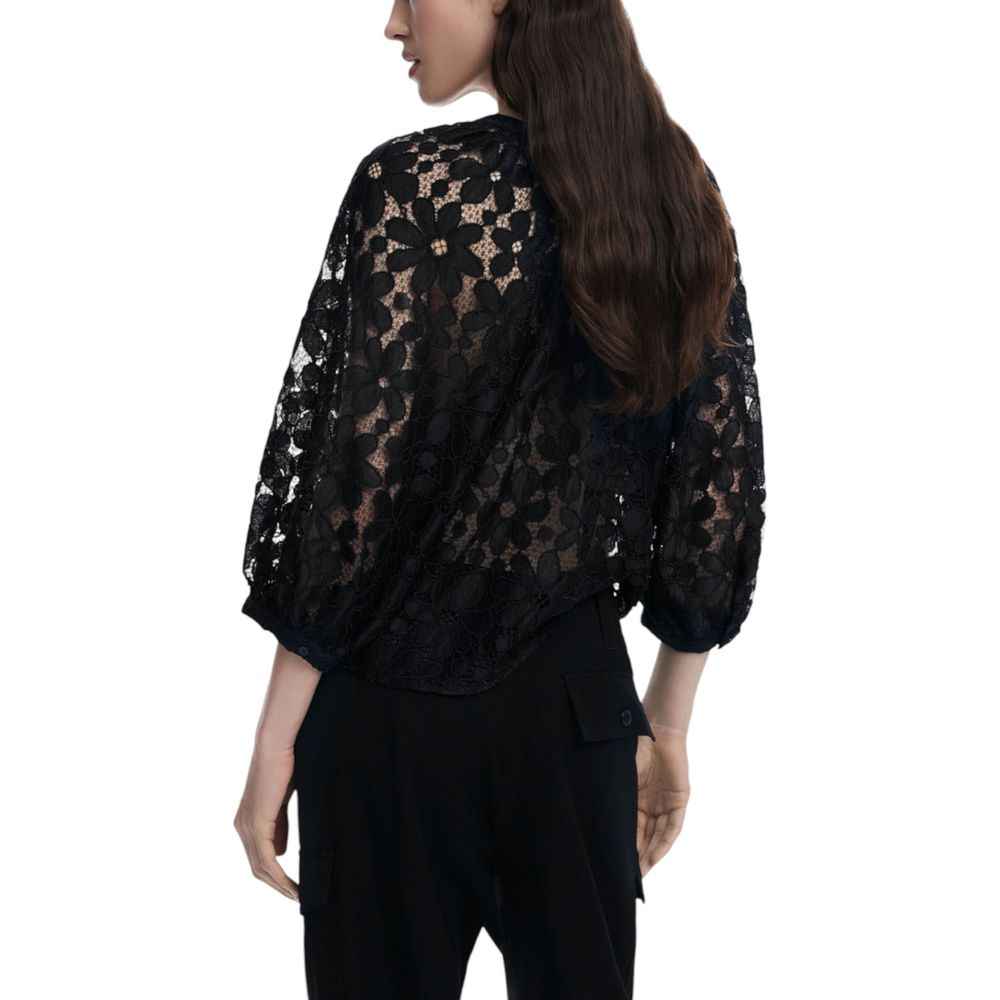 Desigual Black Polyester Blouse
