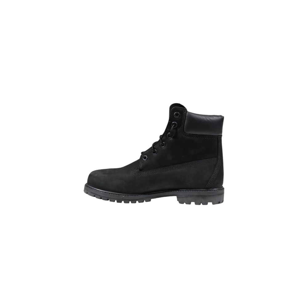 Timberland Prem 6 Inch Lace Leather Boots Black Waterproof