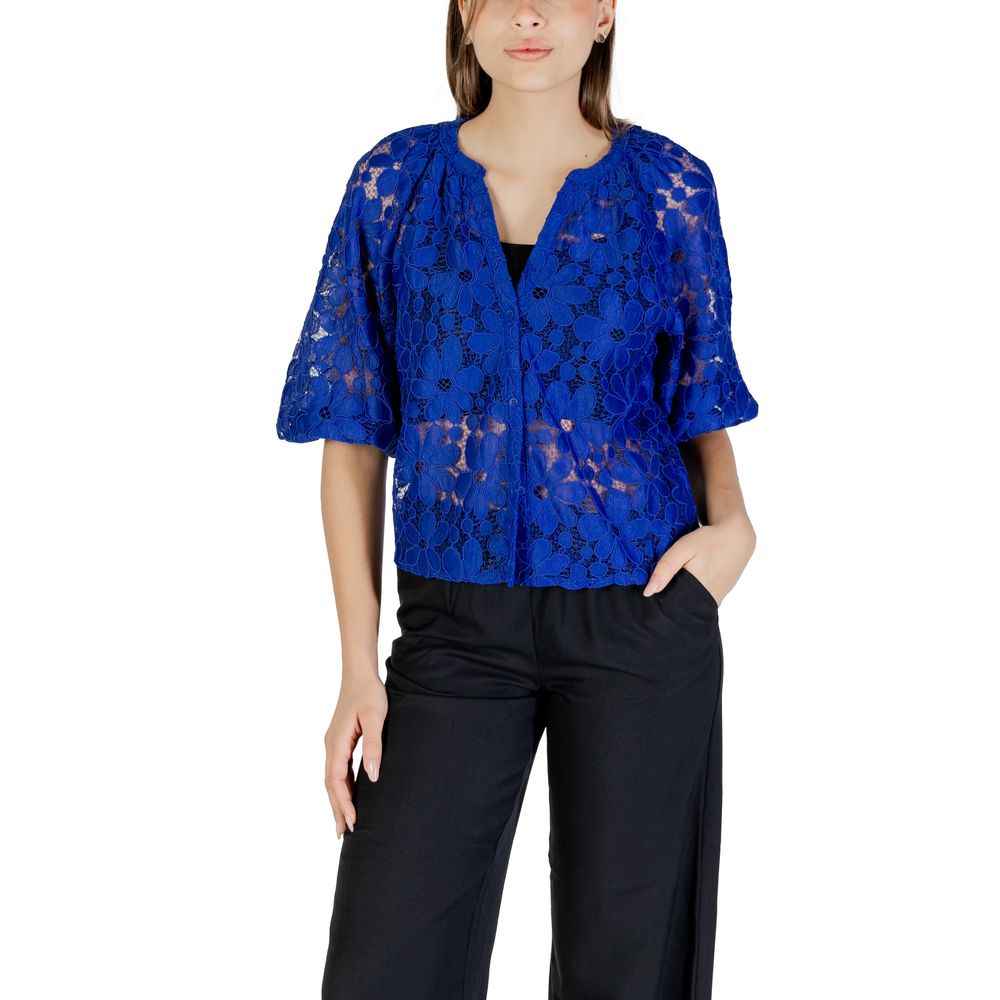 Desigual Blue Polyester Blouse