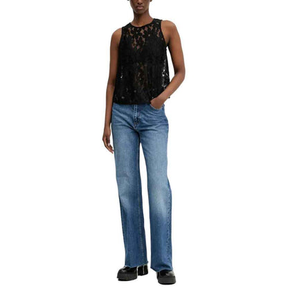 Desigual Black Polyester Tank Top