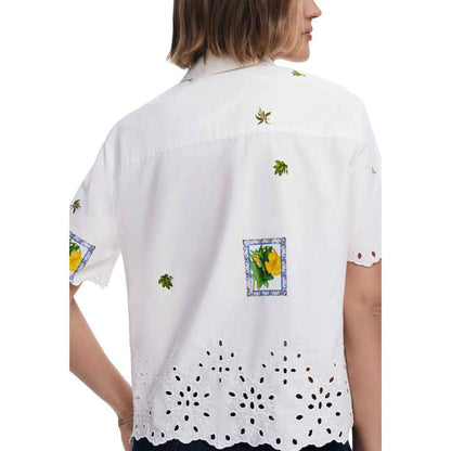 Desigual White Cotton Shirt
