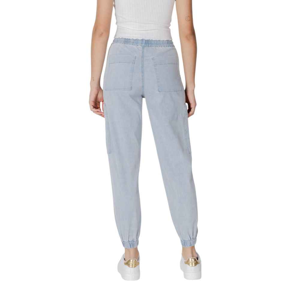 Desigual Light Blue Cotton Boyfriend Jean