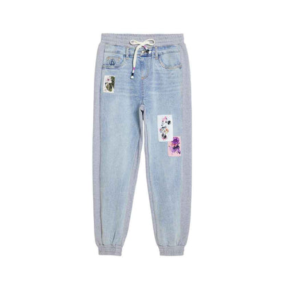 Desigual Light Blue Cotton Boyfriend Jean