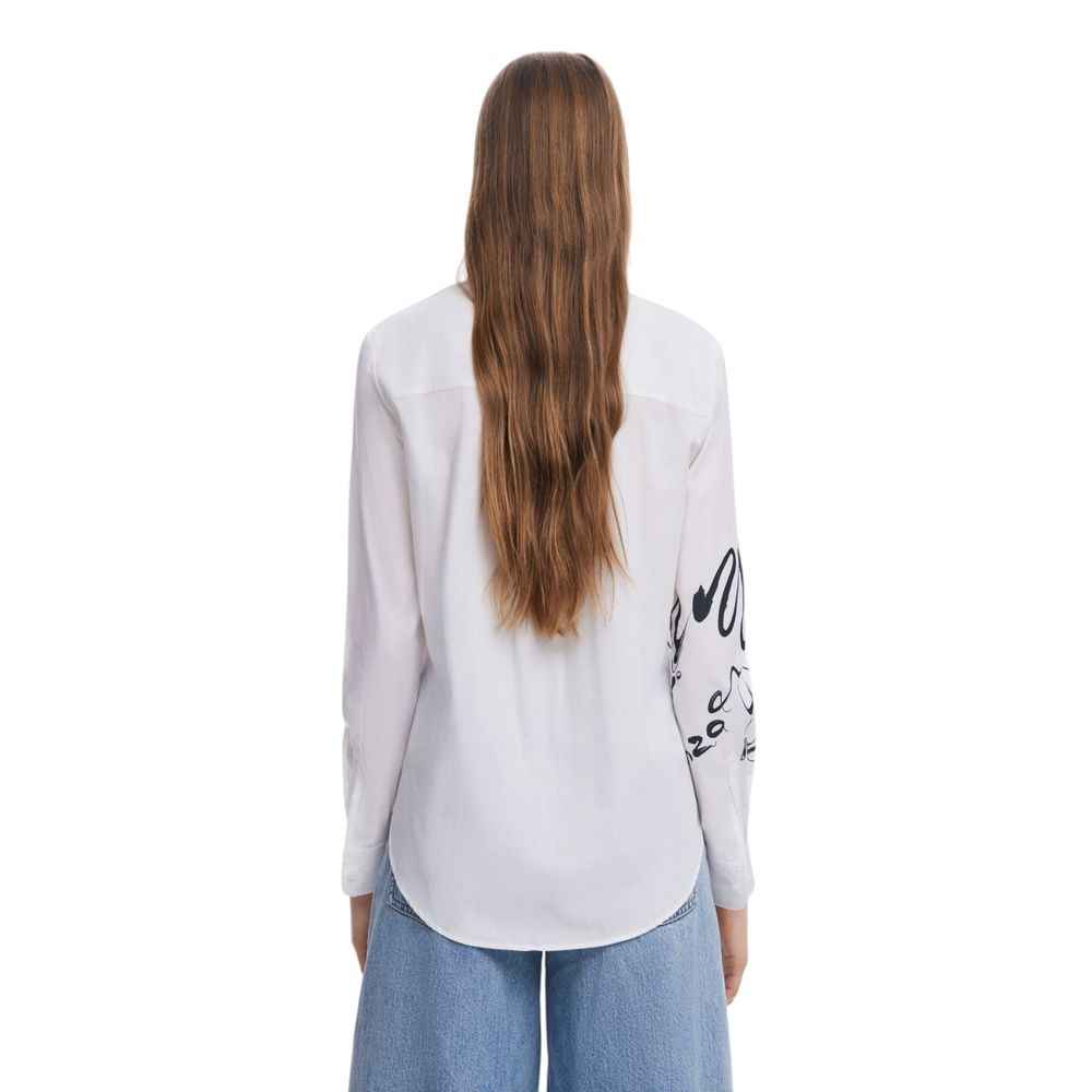 Desigual White Cotton Shirt