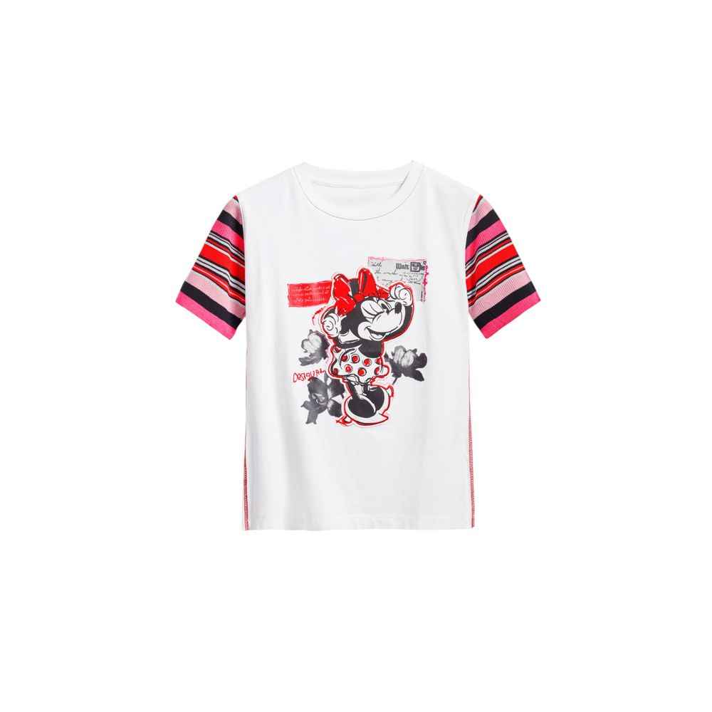 Desigual White Cotton T-Shirt
