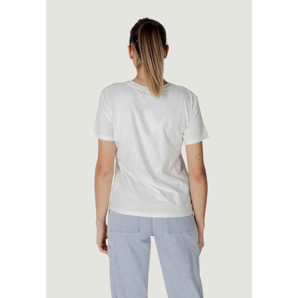 Desigual White Cotton T-Shirt