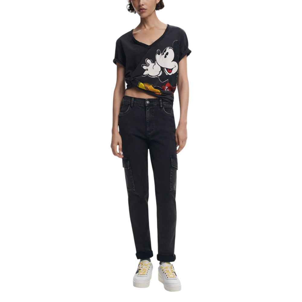 Desigual Black Cotton T-Shirt