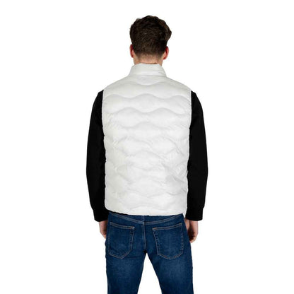 Blauer White Polyamide Sleveless Jacket