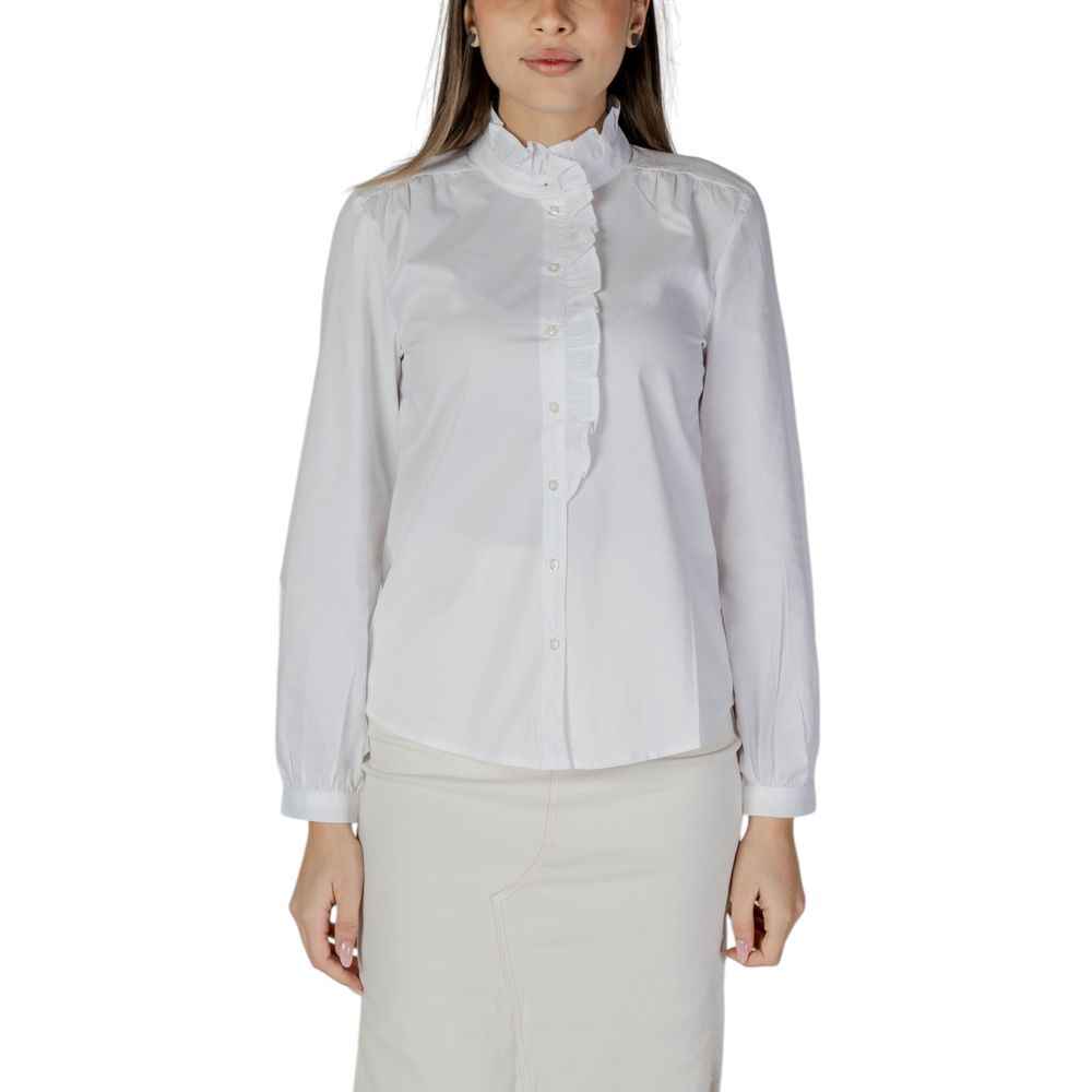 Jacqueline De Yong White Cotton Shirt