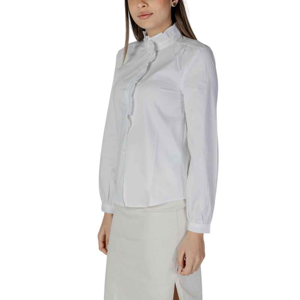 Jacqueline De Yong White Cotton Shirt