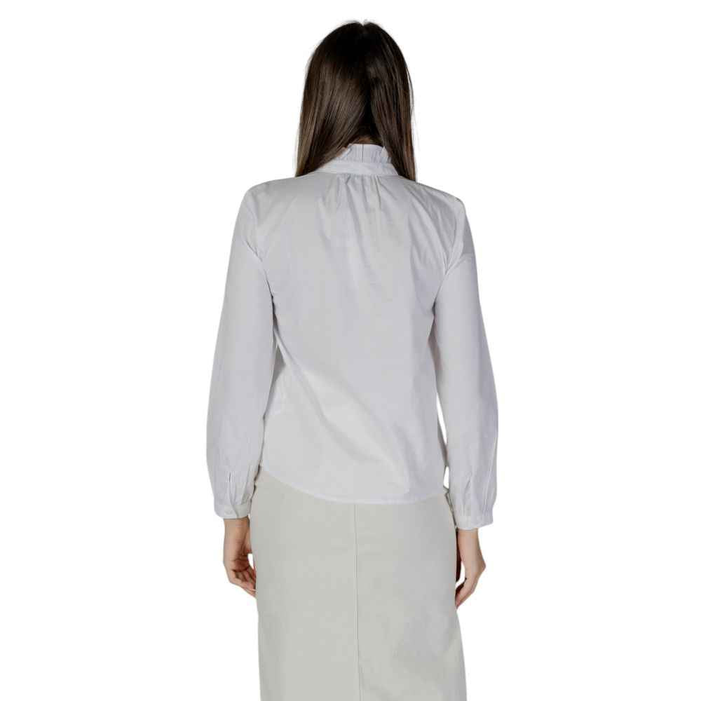 Jacqueline De Yong White Cotton Shirt