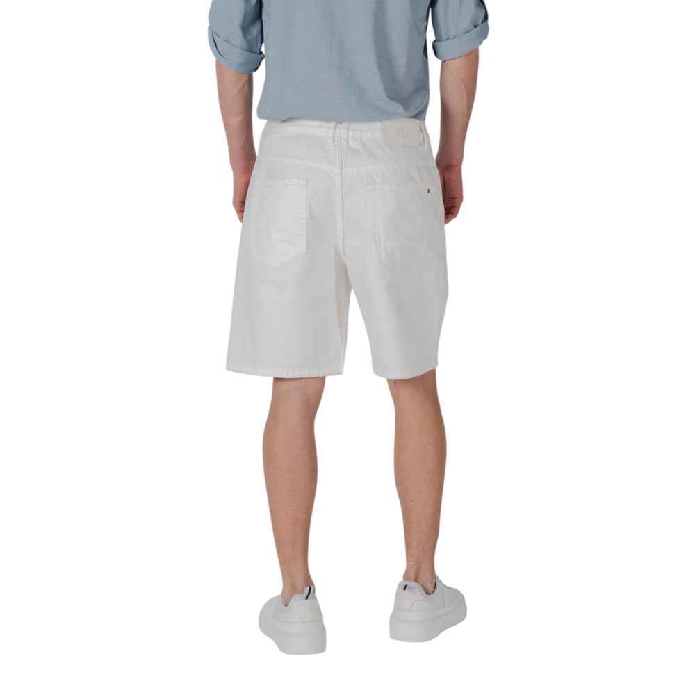 Gianni Lupo White Cotton Bermuda