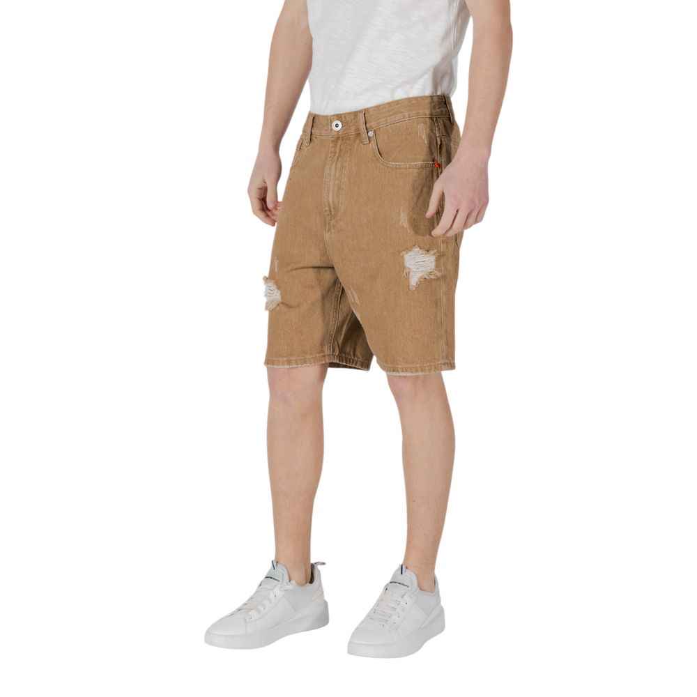 Gianni Lupo Beige Cotton Bermuda
