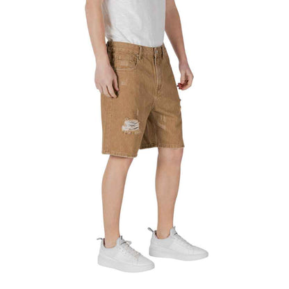 Gianni Lupo Beige Cotton Bermuda