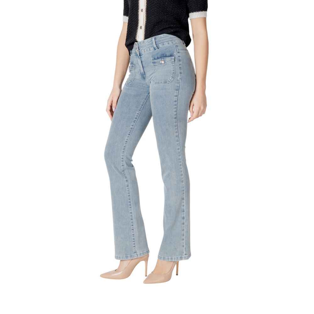 Morgan De Toi Blue Cotton Slim Fit Jean