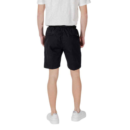 Gianni Lupo Black Cotton Bermuda