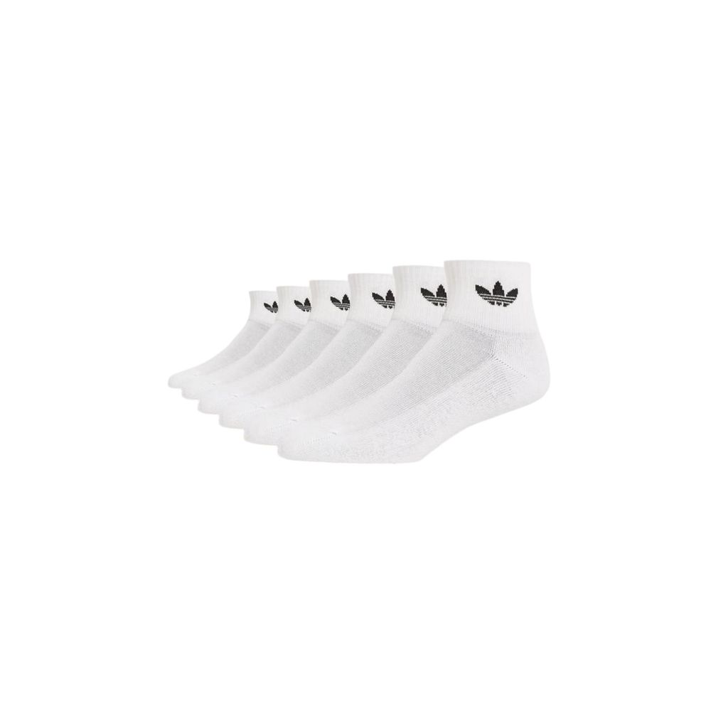 Adidas 1/4 Socks 6P IJ5627 Cotton – White/Crew Length