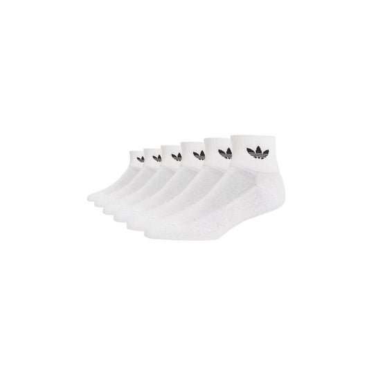 Adidas 1/4 Socks 6P IJ5627 Cotton – White/Crew Length