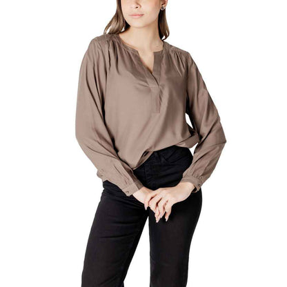 Street One Beige Viscose Blouse