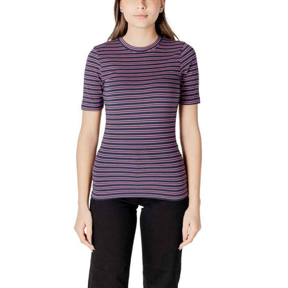 ICHI Bicolor Cotton T-Shirt