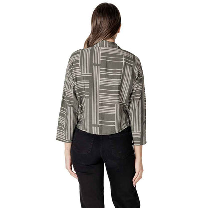 Jacqueline De Yong Green Viscose Shirt
