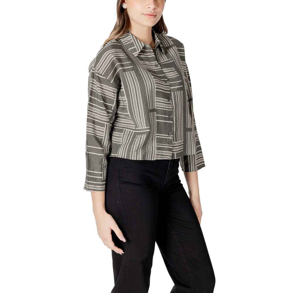 Jacqueline De Yong Green Viscose Shirt