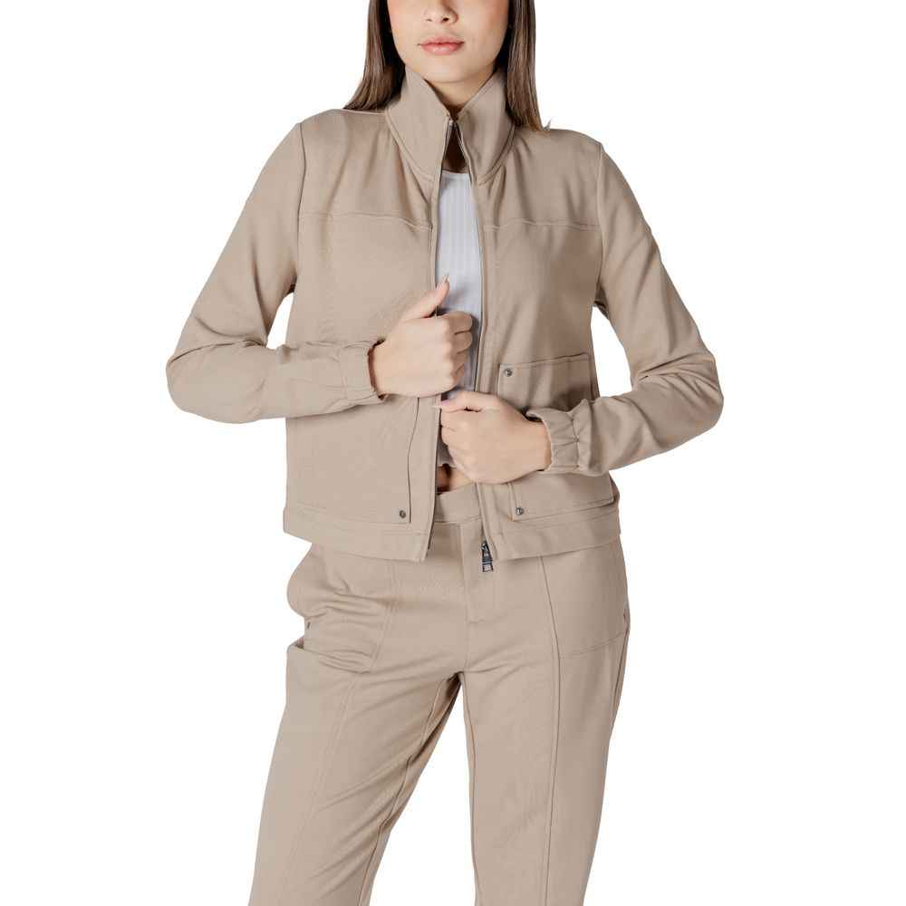 Street One Beige Viscose Jackets & Coat
