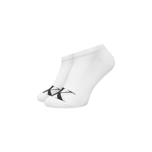 Calvin Klein Jeans 2P Monogram Cotton Socks - White