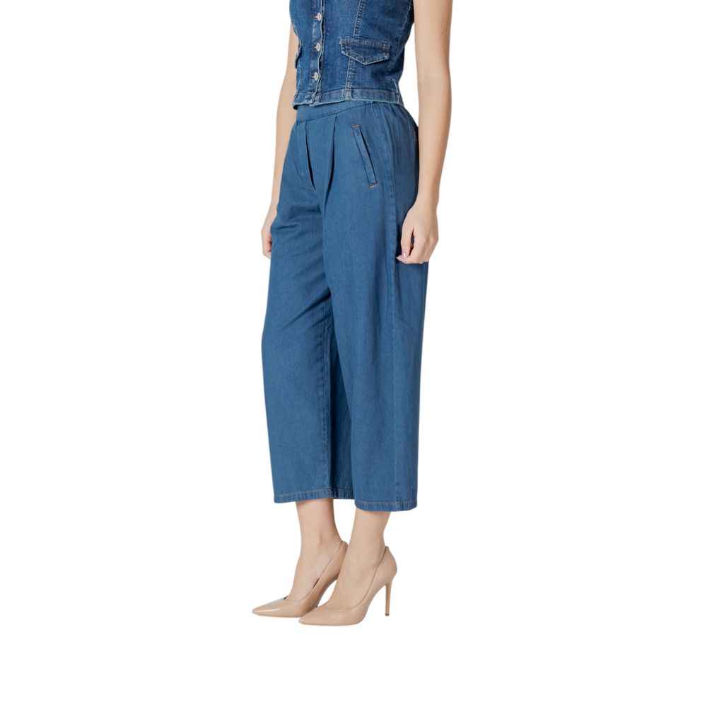 ICHI Blue Cotton Jeans Denim