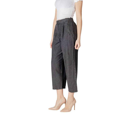 ICHI Black Cotton Jeans Denim