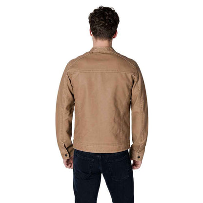 Jack Jones Beige Polyester Jackets & Coat