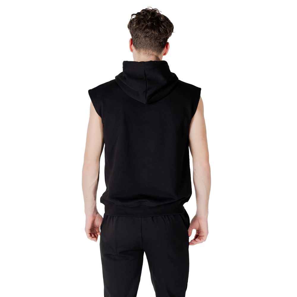 Icon Black Cotton Hoody