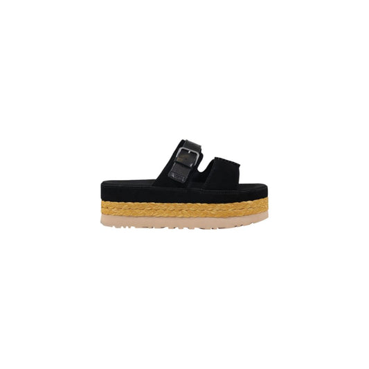 Aubrey Slide UGG Suede Leather Sandal For Women – Black