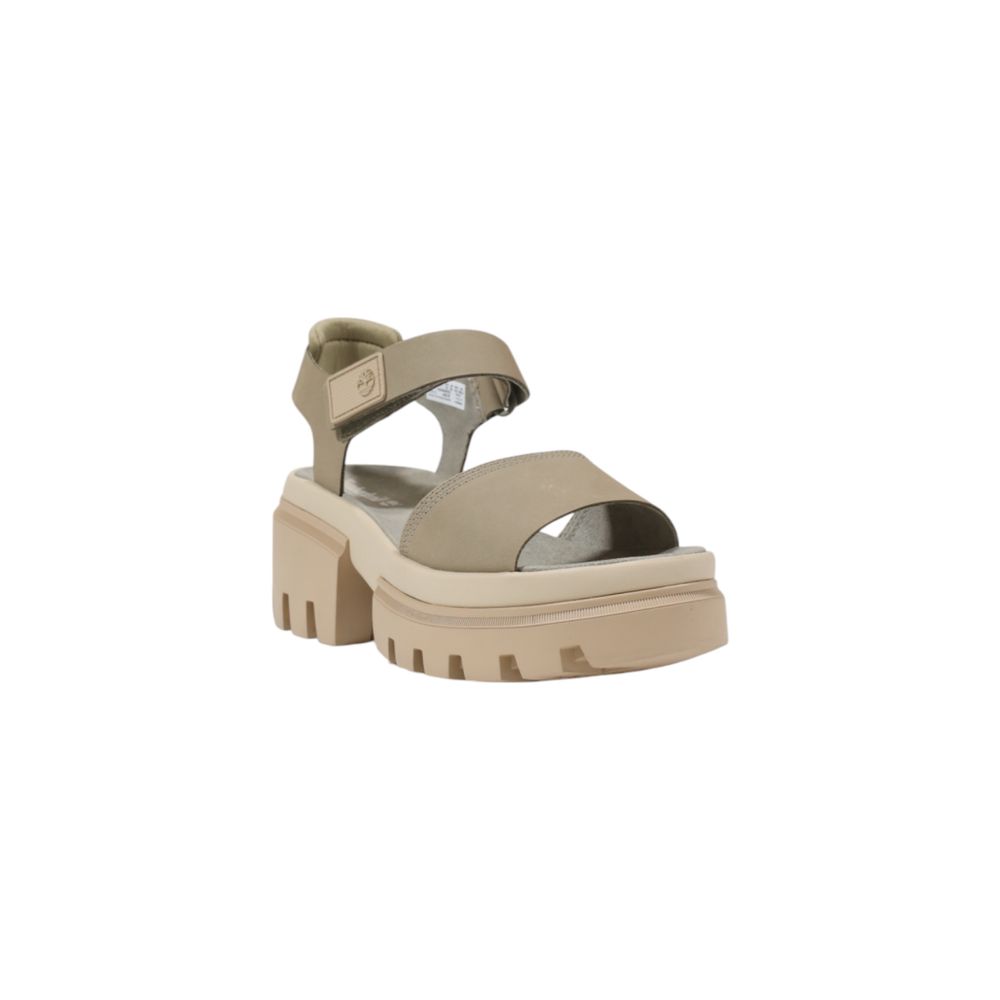Timberland Everleigh Leather Backstrap Sandal – Beige