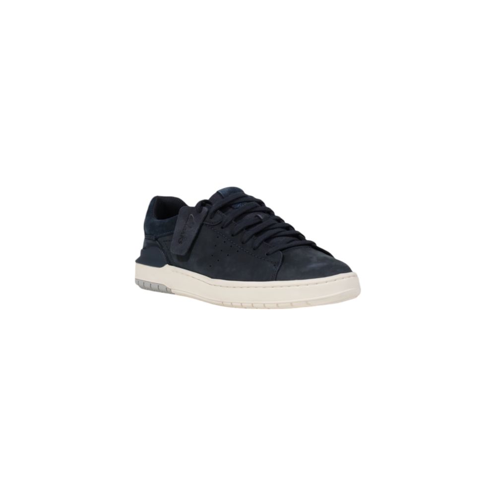 Nubuck Leather Sneaker Clarks COURTLITE2 RUN Classic Blue