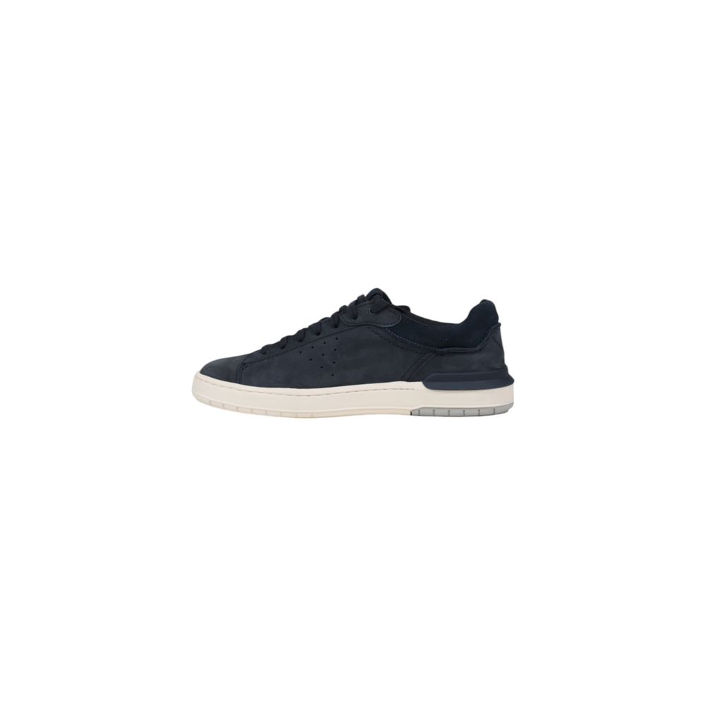 Nubuck Leather Sneaker Clarks COURTLITE2 RUN Classic Blue