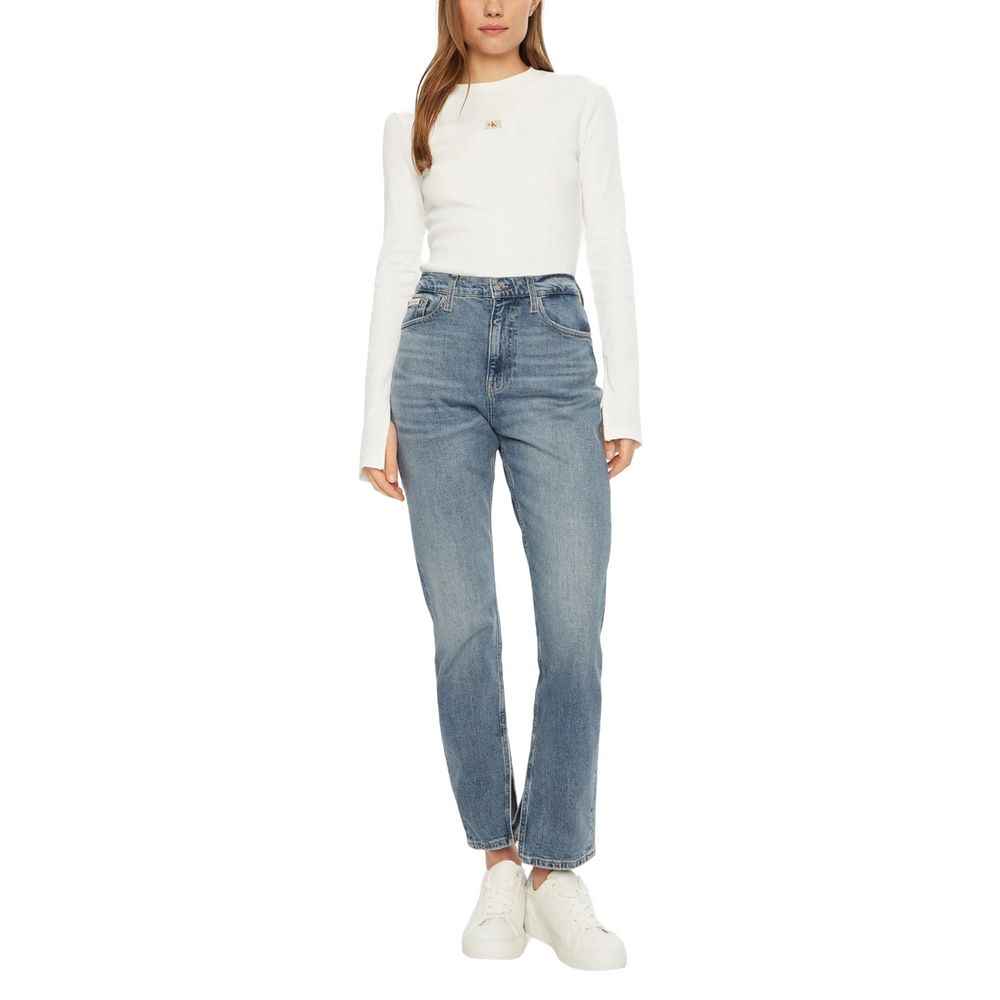 Calvin Klein Jeans Blue Cotton Slim Fit Jean