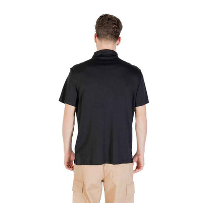 Calvin Klein Black Cotton Polo Shirt