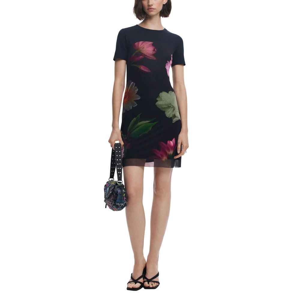 Desigual Black Polyester Short