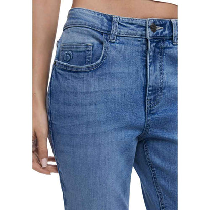 Desigual Light Blue Cotton Skinny Jean