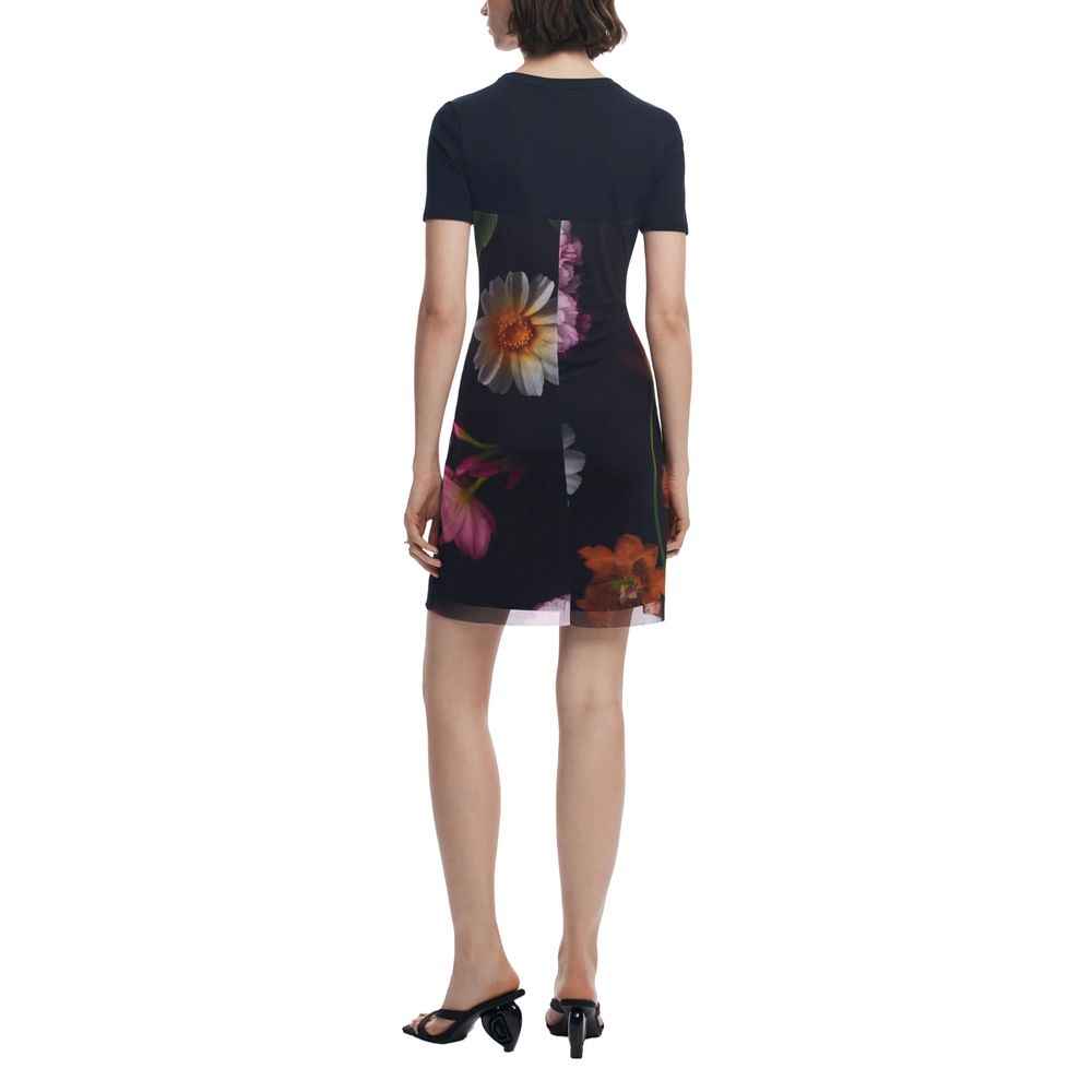 Desigual Black Polyester Short