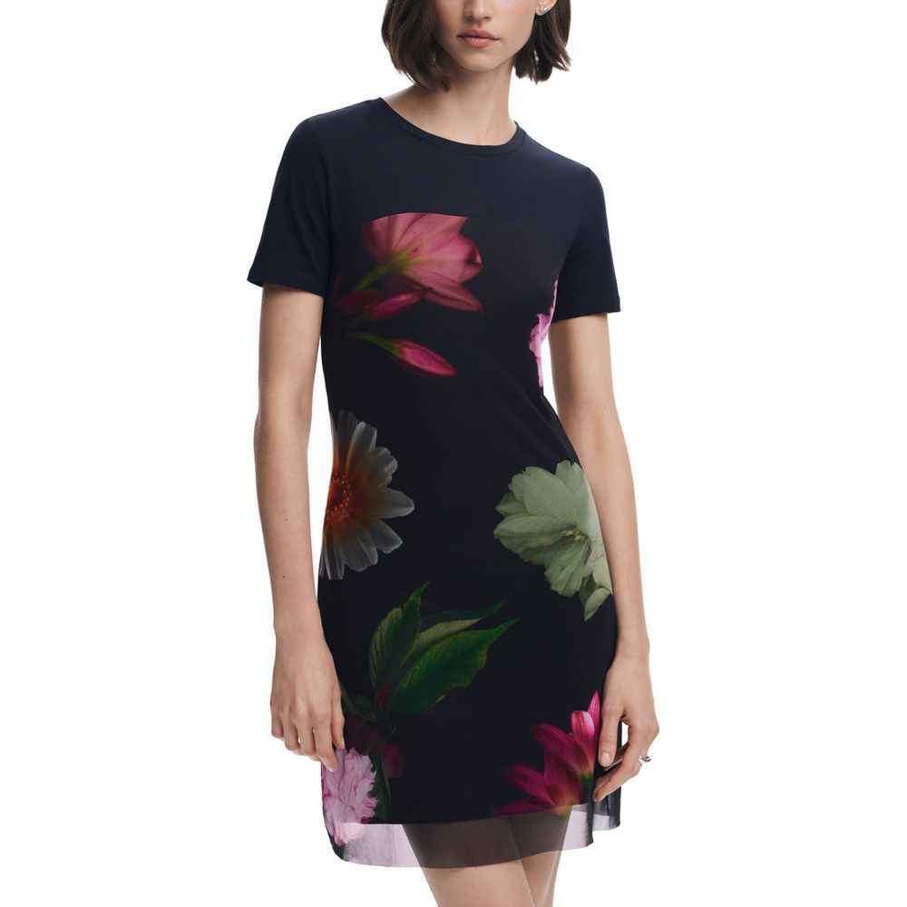 Desigual Black Polyester Short