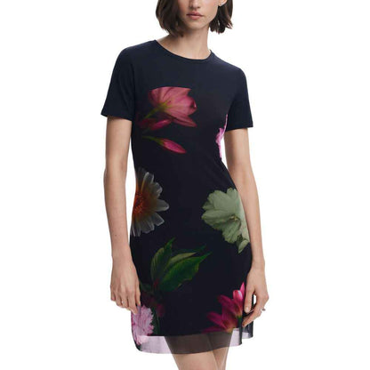 Desigual Black Polyester Short