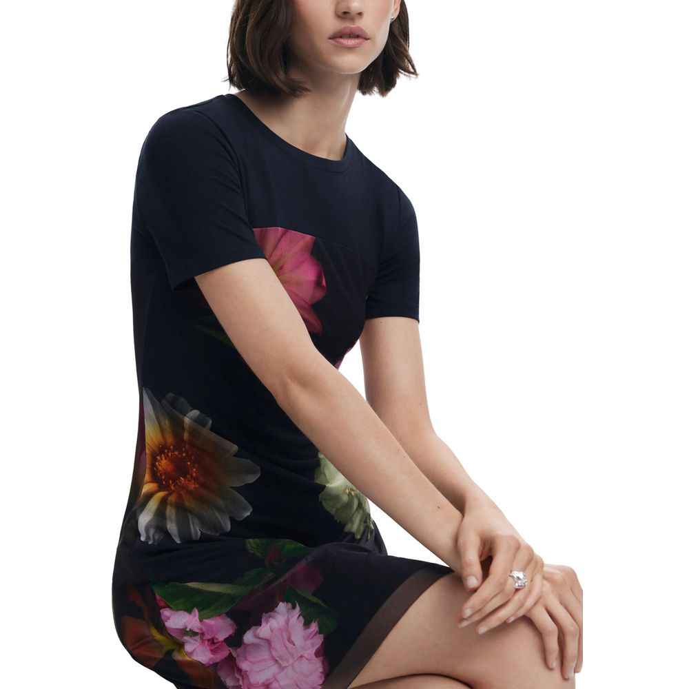 Desigual Black Polyester Short