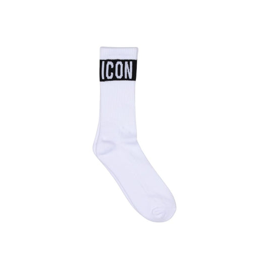 Cotton Socks Icon ICXS2S5A042 Mens White Premium Everyday