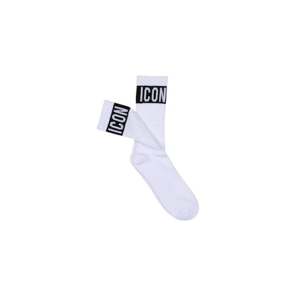 Cotton Socks Icon ICXS2S5A042 Mens White Premium Everyday