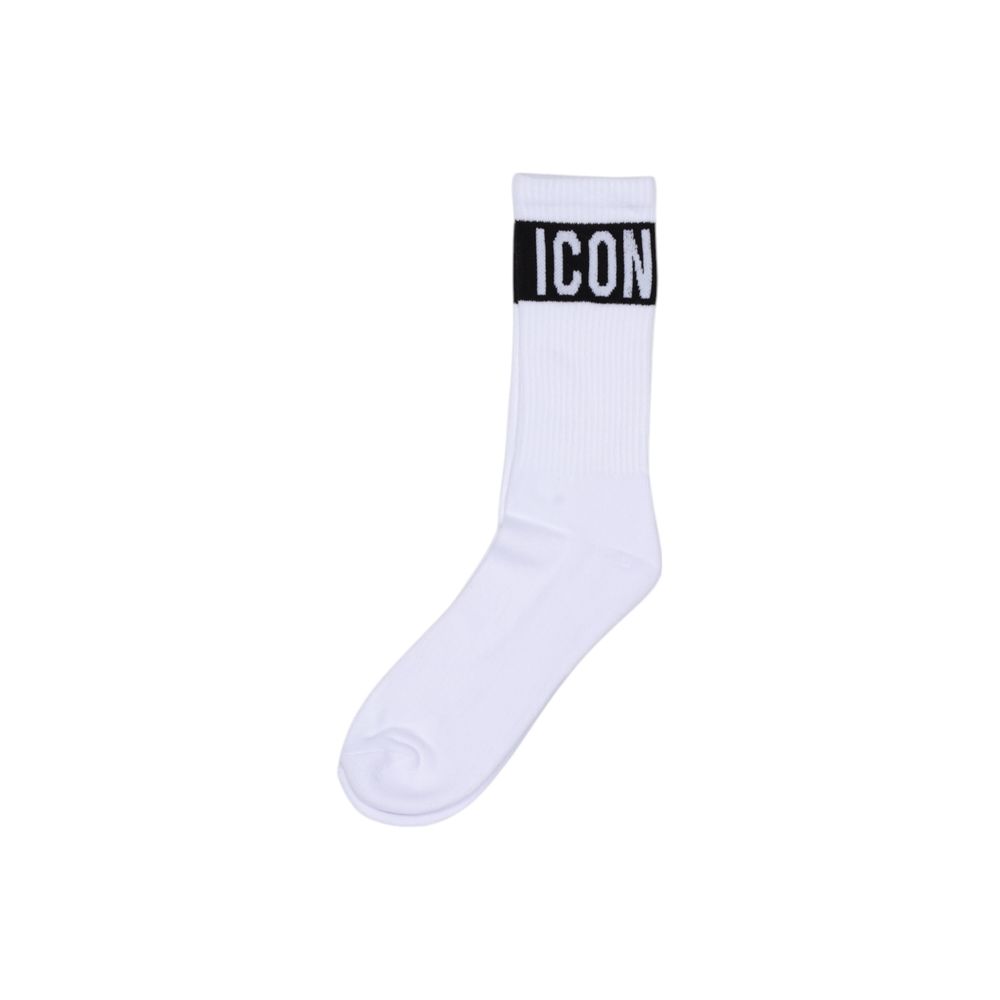 Cotton Socks Icon ICXS2S5A042 Mens White Premium Everyday