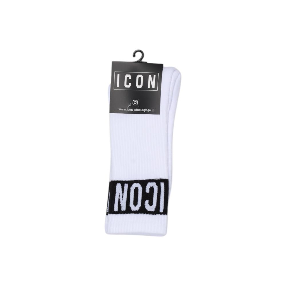 Cotton Socks Icon ICXS2S5A042 Mens White Premium Everyday