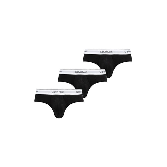 Calvin Klein Hip Brief Cotton Underwear Black And White